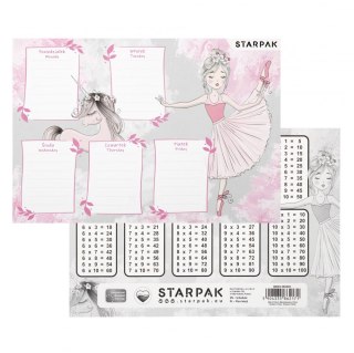 Plan lekcji z tabliczką mnożenia A5 Balerina STARPAK 494339
