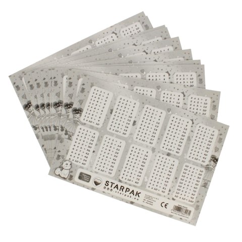 Plan lekcji z tabliczką mnożenia A5 Balerina STARPAK 494339
