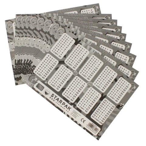 Plan lekcji z tabliczką mnożenia A5 Dino STARPAK 494352