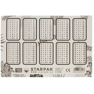 Plan lekcji z tabliczką mnożenia A5 Safari STARPAK 494009