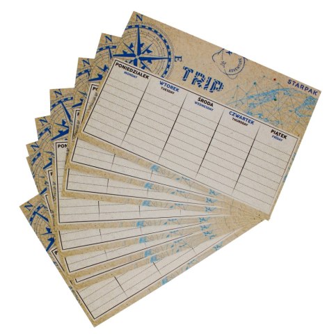 Plan lekcji z tabliczką mnożenia A5 Trip STARPAK 494185