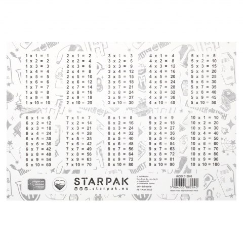 Plan lekcji z tabliczką mnożenia Monster High STARPAK 515600