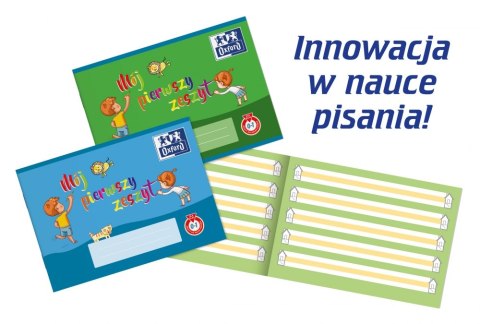 Zeszyt A5 Oxford, Do nauki pisania, 16 kartek, linia specjalna