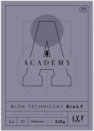 BLOK TECHN A4/10K BIA 240G ACADEMY INT A 10