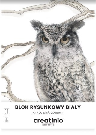 Blok Rysunkowy A4 Creatinio 20 kartek Biały
