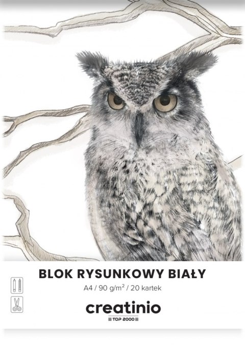 Blok Rysunkowy A4 Creatinio 20 kartek Biały