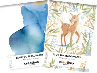 Blok do malowania CREATINIO A4 20 kartek biały
