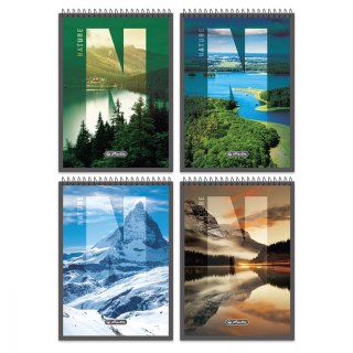 Blok notatnikowy HERLITZ NATURE A7 40 kartek kratka