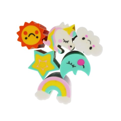 Gumka do mazania Unicorn op.6 szt. STARPAK 538826
