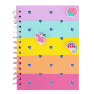 Kołonotes silikon A5 gruba linia Fruits STARPAK 537167