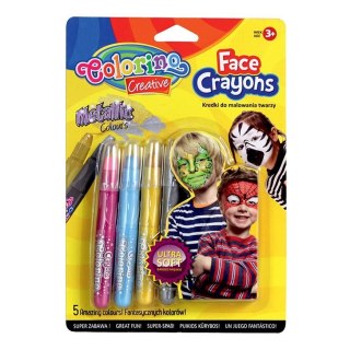Kredki do twarzy 5kol metalic Colorino Kids B/C PATIO 80054PTR