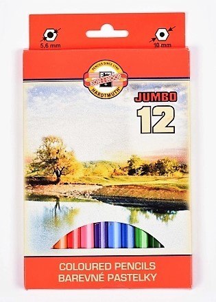 Kredki ołówkowe 12kol/180 Jumbo PUD KOH-I-NOOR 3382/24GAZ