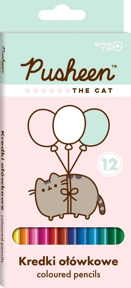 Kredki ołówkowe 12kol/180 Pusheen ST. MAJEWSKI 657979