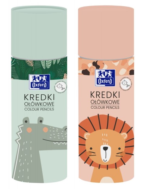 Kredki ołówkowe w tubie Oxford Kids 24 2 kolory