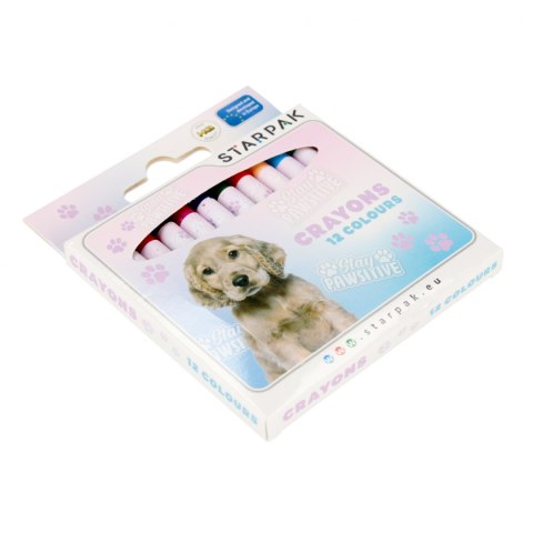 Kredki woskowe 12 kolorów Doggy STARPAK 532174
