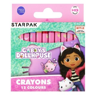 Kredki woskowe 12 kolorów Gabby s Dollhouse STARPAK 529130