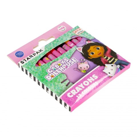 Kredki woskowe 12 kolorów Gabby s Dollhouse STARPAK 529130
