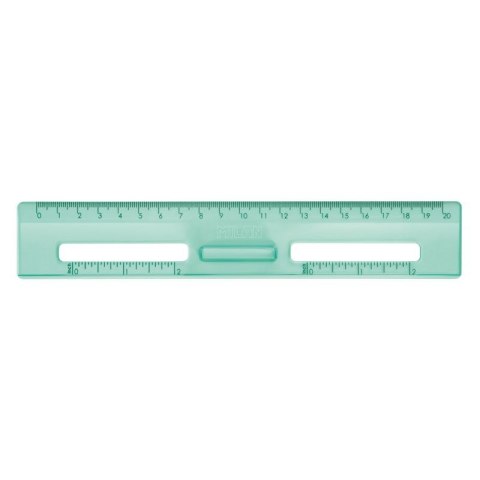 Linijka 20 cm MILAN NEW LOOK zielona