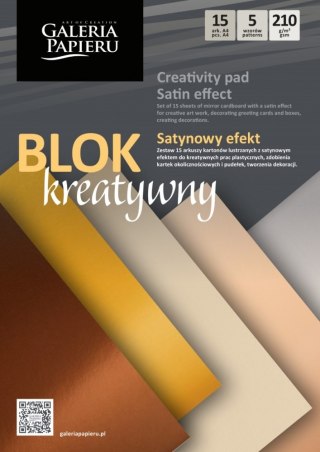 Papier kolorowy A4/15k satynowy 210g GALERIA PAPIERU ARGO 258003