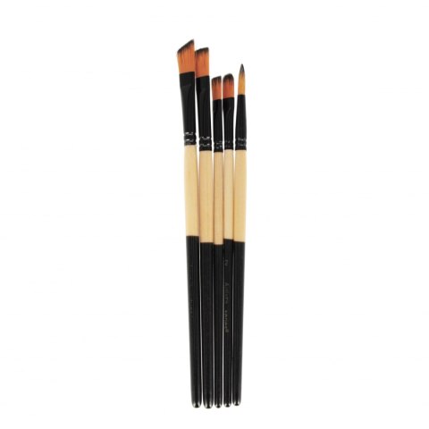 Pędzle szkolne kpl5szt naturalne STARPAK 538965