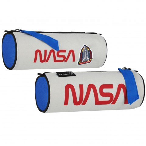 Piórnik tuba 1zamek NASA popielaty STARPAK 527233