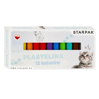 Plastelina 12 kolorów Cuties Kotki STARPAK 536884