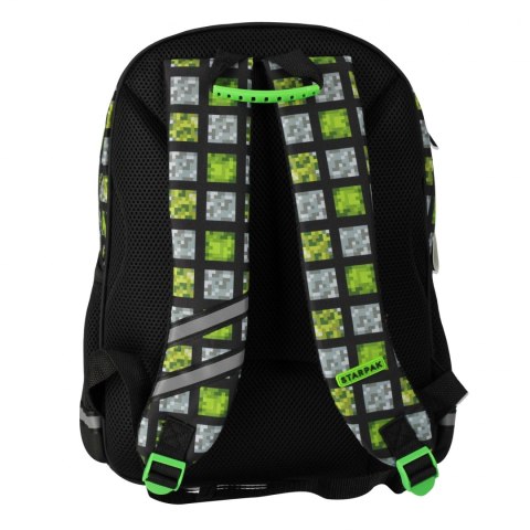 Plecak szkolny Pixel zielony STARPAK 527187