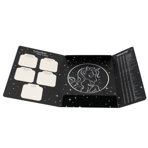 Teczka z gumką A4 Unicorn black STARPAK 536514
