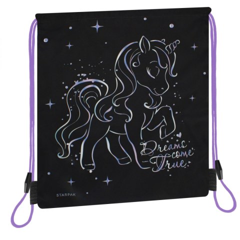 Worek na buty Unicorn czarny STARPAK 527157