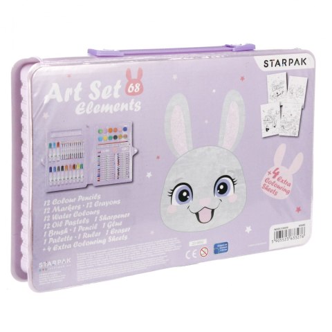 Zestaw artystyczny 68 elementów Rabbit STARPAK 536638