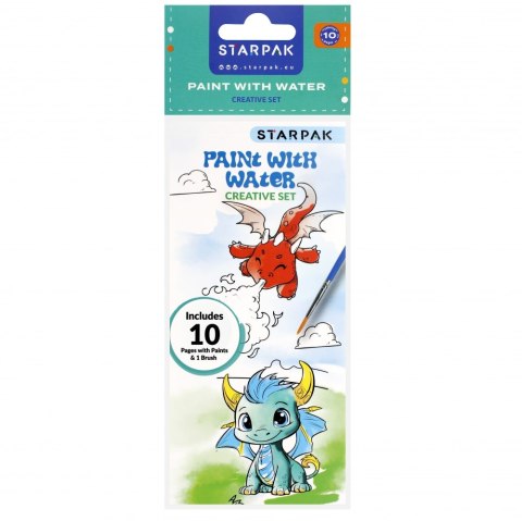 Zestaw kreatywny do kolorowania malowanie wodą pędzelek Boy STARPAK 529935