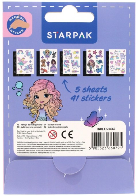 Zestaw kreatywny wydrapywanka Girl STARPAK 538962