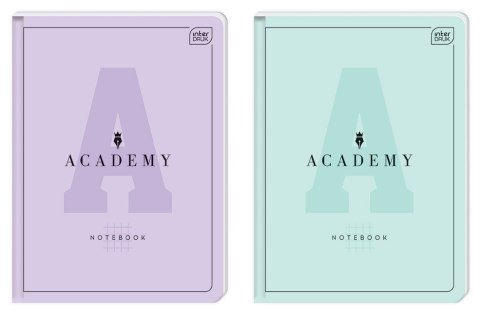 Zeszyt A4 96 kartek linia ACADEMY Pastel Interdruk