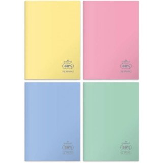 Zeszyt A5 60 kartek kratka PP Pastel Colors op.5 szt. HERLITZ 9552746