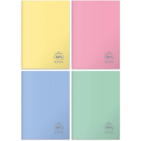 Zeszyt A5 60 kartek kratka PP Pastel Colors op.5 szt. HERLITZ 9552746