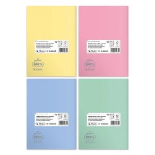 Zeszyt A5 60 kartek kratka PP Pastel Colors op.5 szt. HERLITZ 9552746