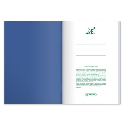 Zeszyt B5 60 kartek kratka Eco Ocean op.5 szt. HERLITZ 9565003