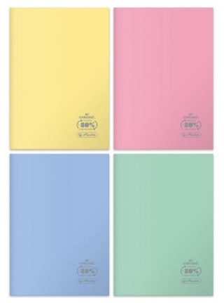 Zeszyt B5/60k kratka oprawa PP Eco pastel fol A 5 HERLITZ 9565284