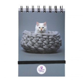 Kołonotes z gumką A6 96 kartek kratka Sweet Pets BENIAMIN 112613 BEN