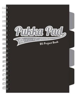 Kołozeszyt B5 100 kartek kratka czarny Pukka PILOT 3100BK-WPC