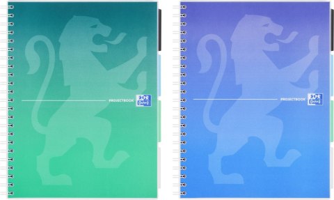 Kołozeszyt OXFORD gradient Projectbook A4 80k klasyczny mix
