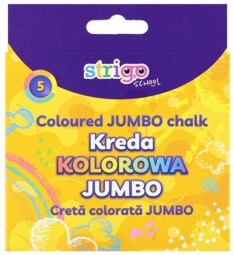 Kreda chodnikowa 5kol Jumbo kpl5szt STRIGO SSC411