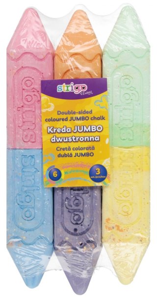 Kreda chodnikowa 6kol Jumbo kpl6szt STRIGO SSC412