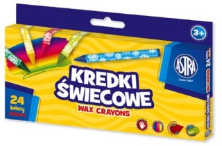 Kredki woskowe 24 kolory ASTRA 316023008