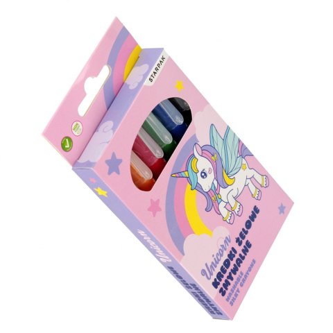Kredki zmywalne 6 kolorów Unicorn STARPAK 551672