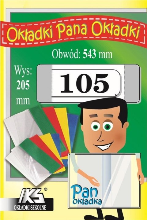 Okładka szkolna 205x543 przezroczysta A 25 IKS 105