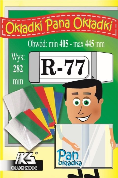 Okładka szkolna regulowana 28,,2x44,5 przeźroczysta R77 op. 25 szt. IKS R77 IKS25