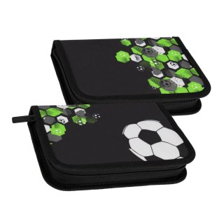 Piórnik 1zamek 2klapki bez wyposażenia Football Green STARPAK 550993
