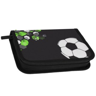 Piórnik 1zamek 2klapki bez wyposażenia Football Green STARPAK 550993