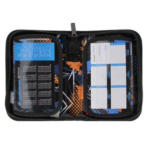 Piórnik 1zamek 2klapki z wyposażeniem Foottall Blue STARPAK 551894